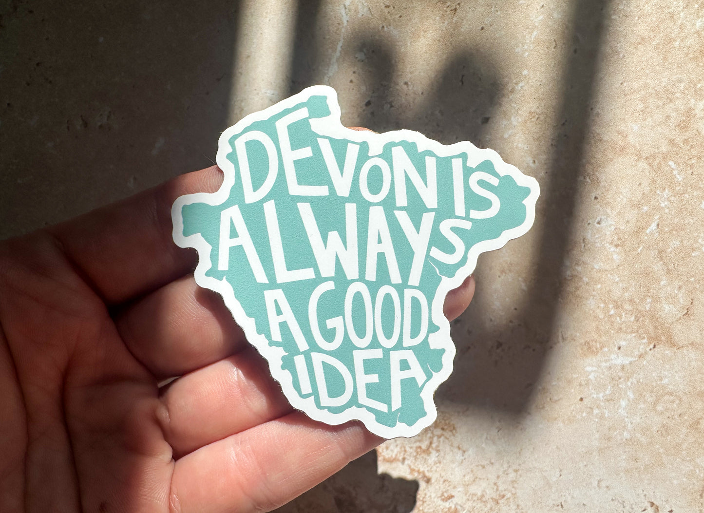 Devon is always a good idea sticker