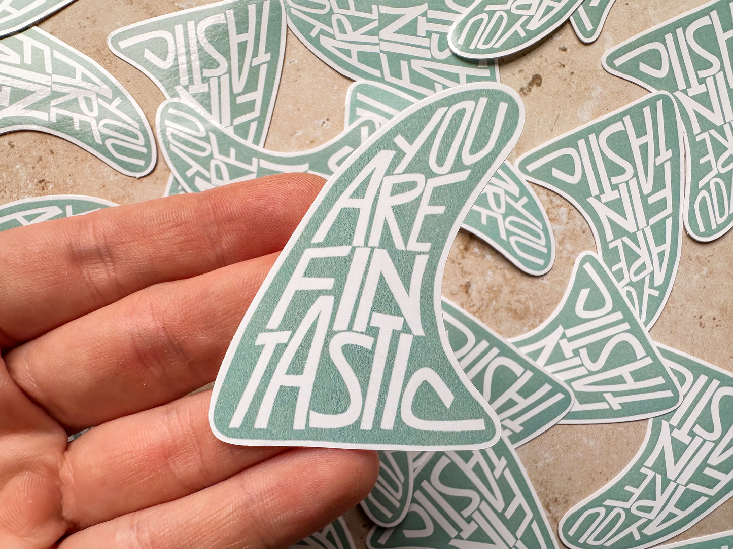 You are fin-tastic surf fin sticker