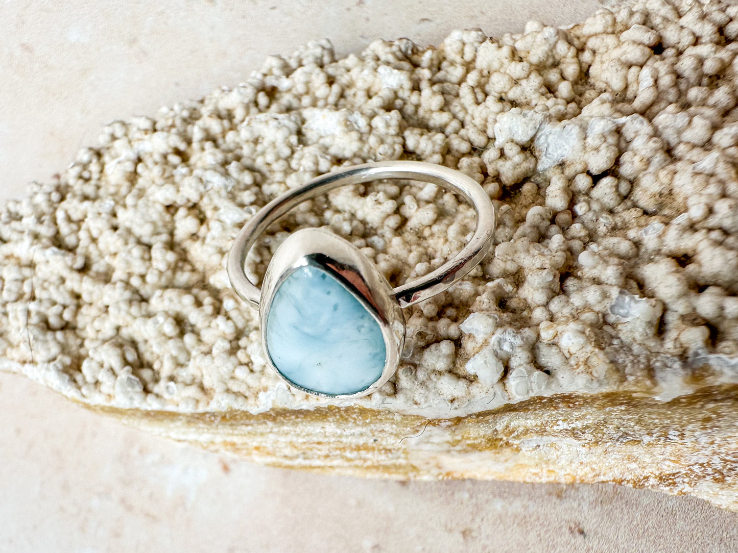 Larimar ring, size O 1/2