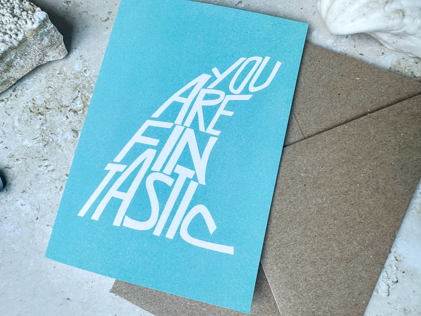 Surf fin card