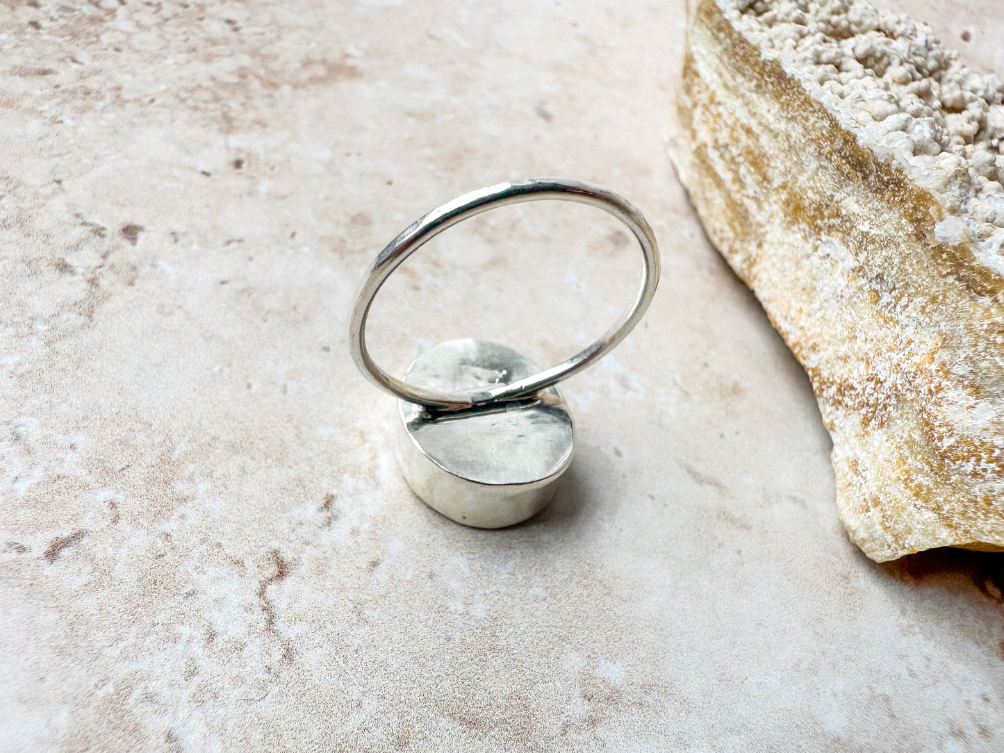 Shiva eye sea shell ring, size R 1/2
