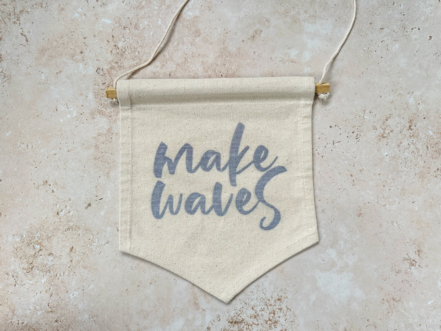 Make waves canvas banner