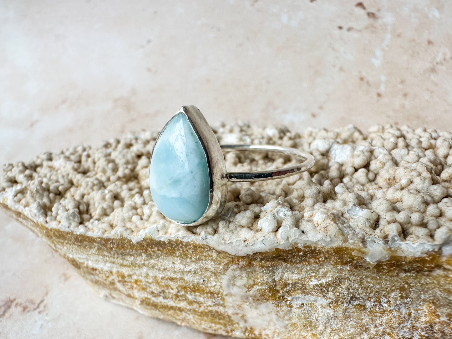 Larimar ring, size U 1/2