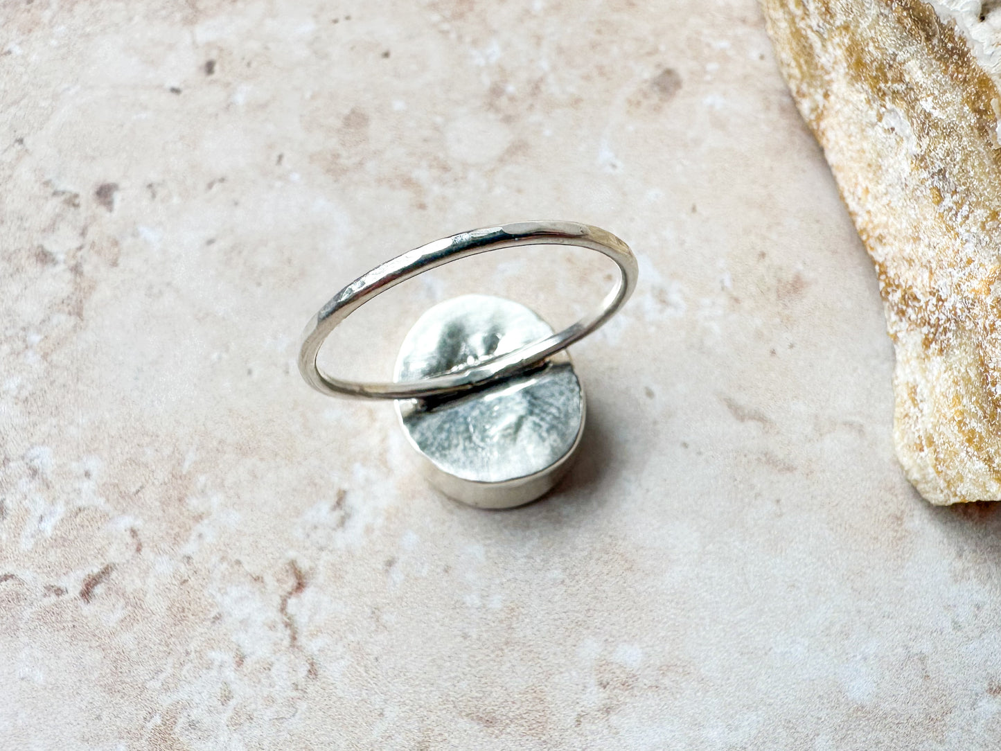 Shiva eye sea shell ring, size R 1/2