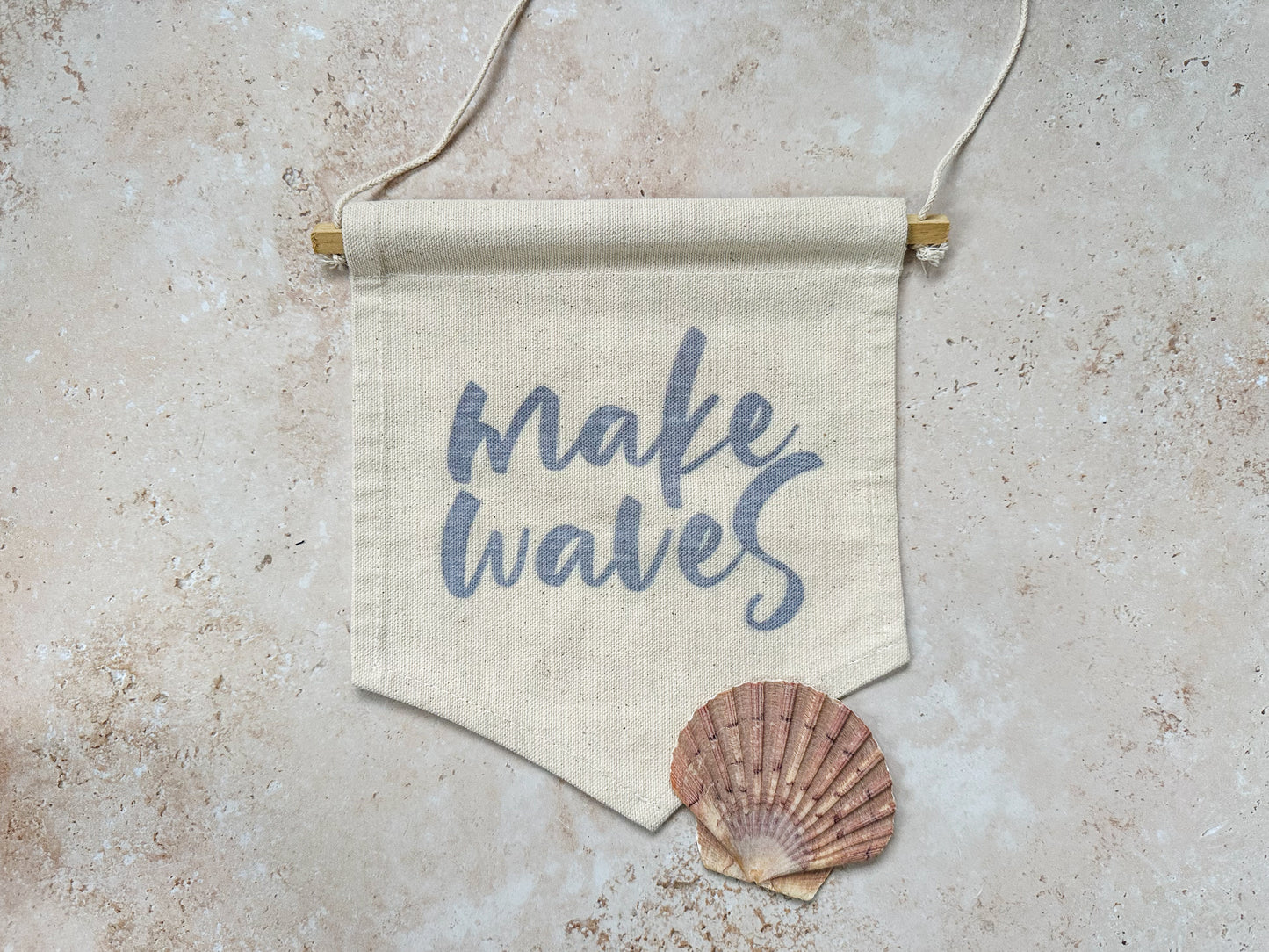 Make waves canvas banner