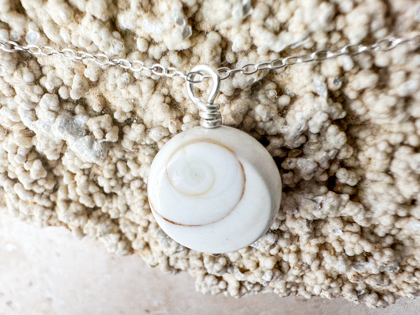 Shiva eye shell pendant (with or without chain)