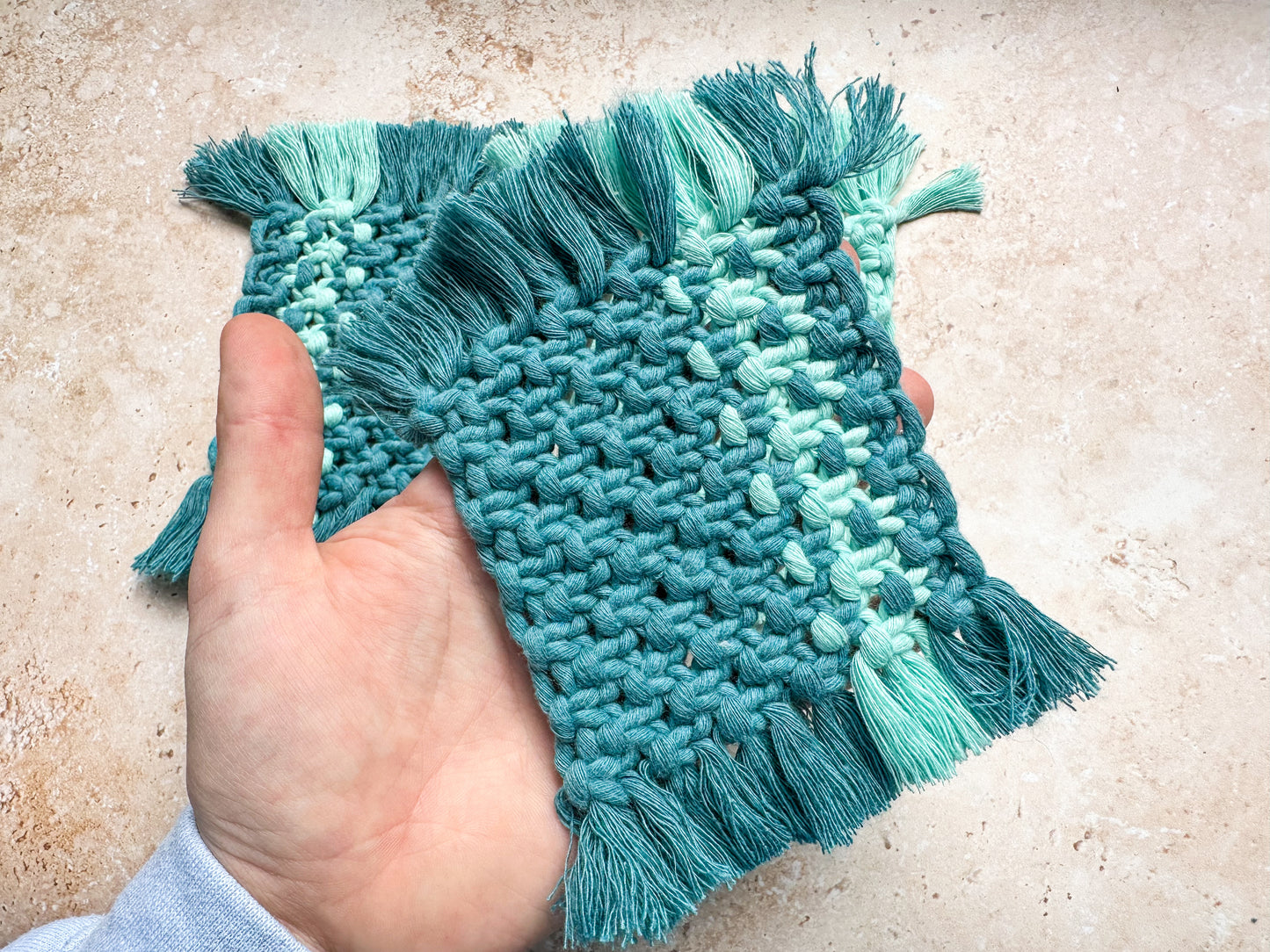 Macrame coaster