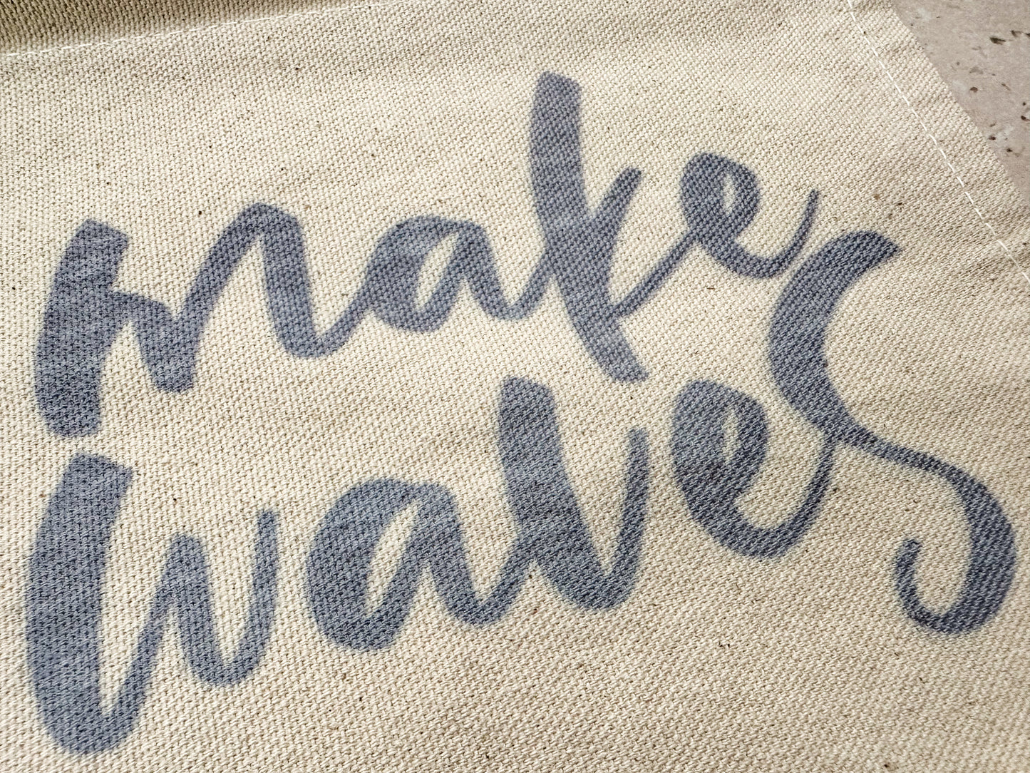 Make waves canvas banner