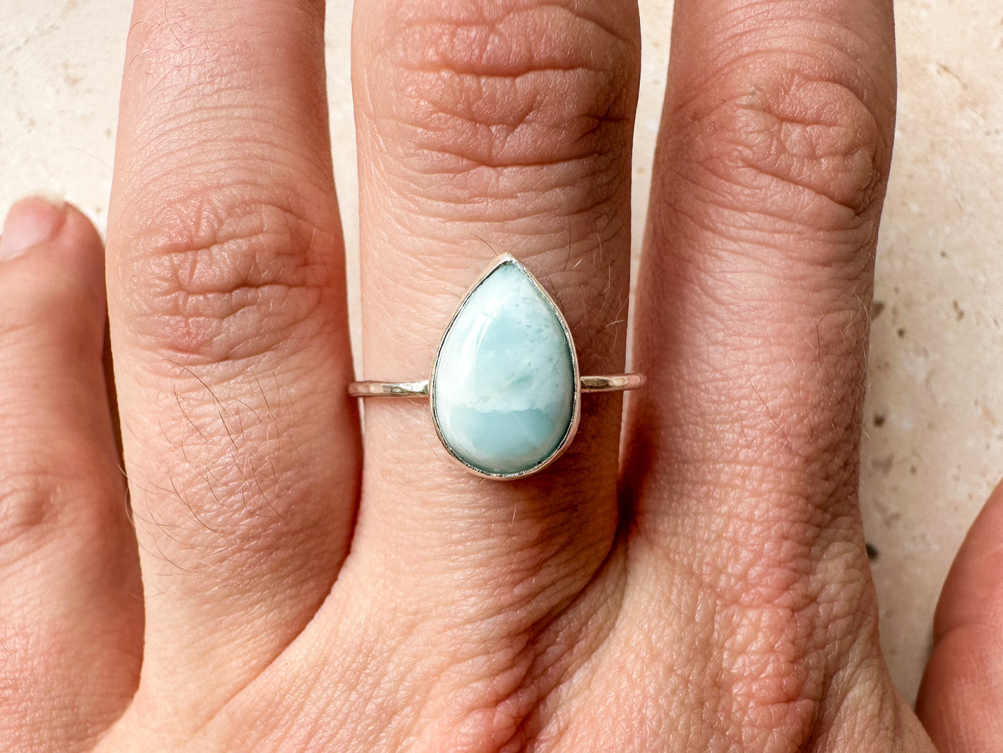 Larimar ring, size U 1/2