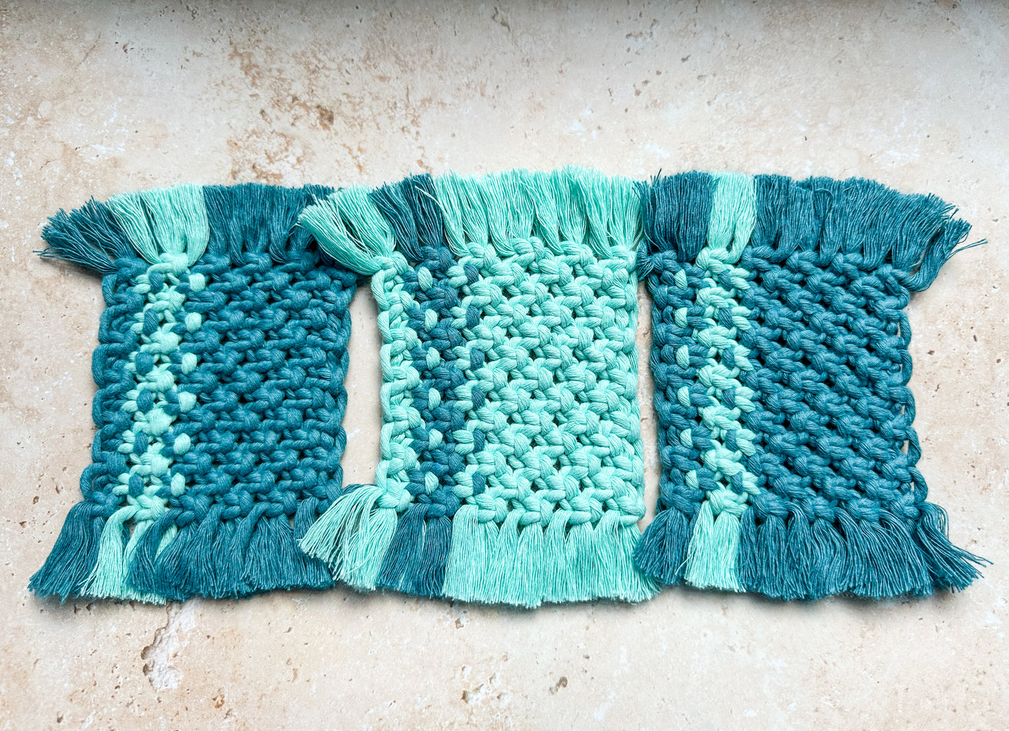 Macrame coaster