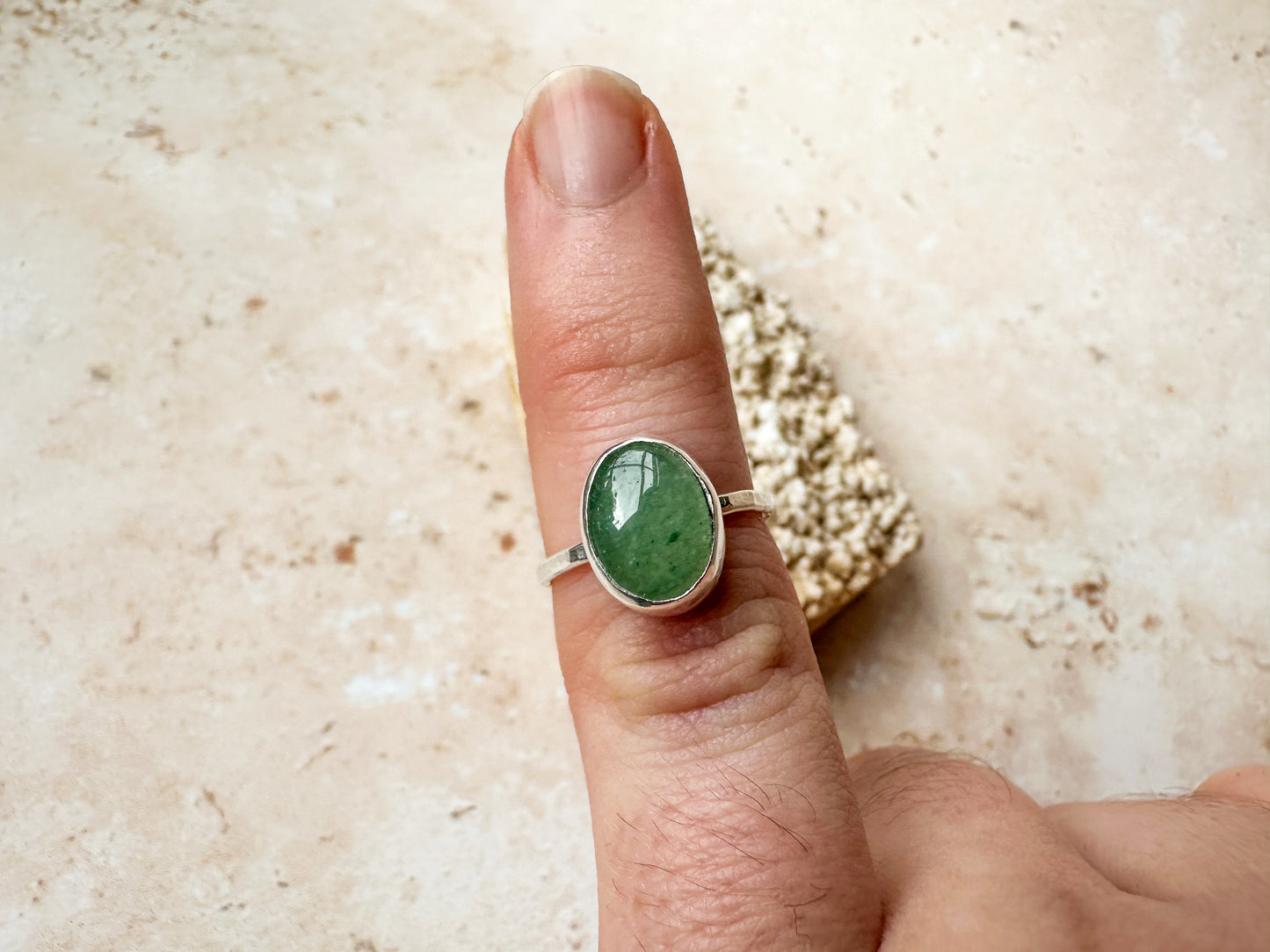 Green aventurine, size J