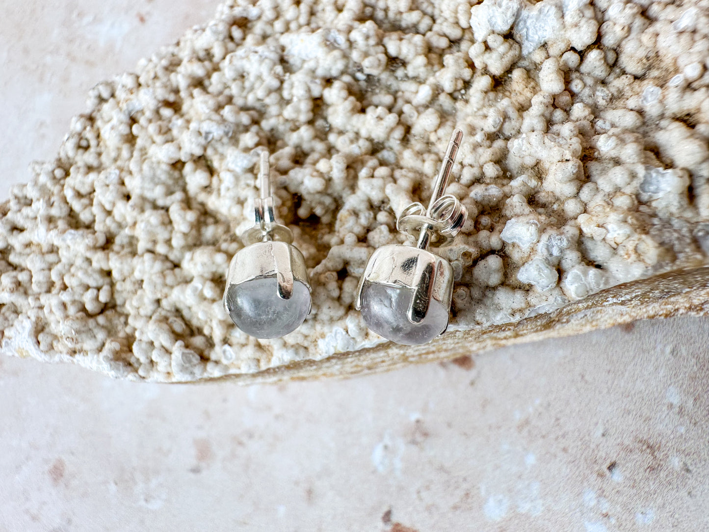 Fluorite earring studs
