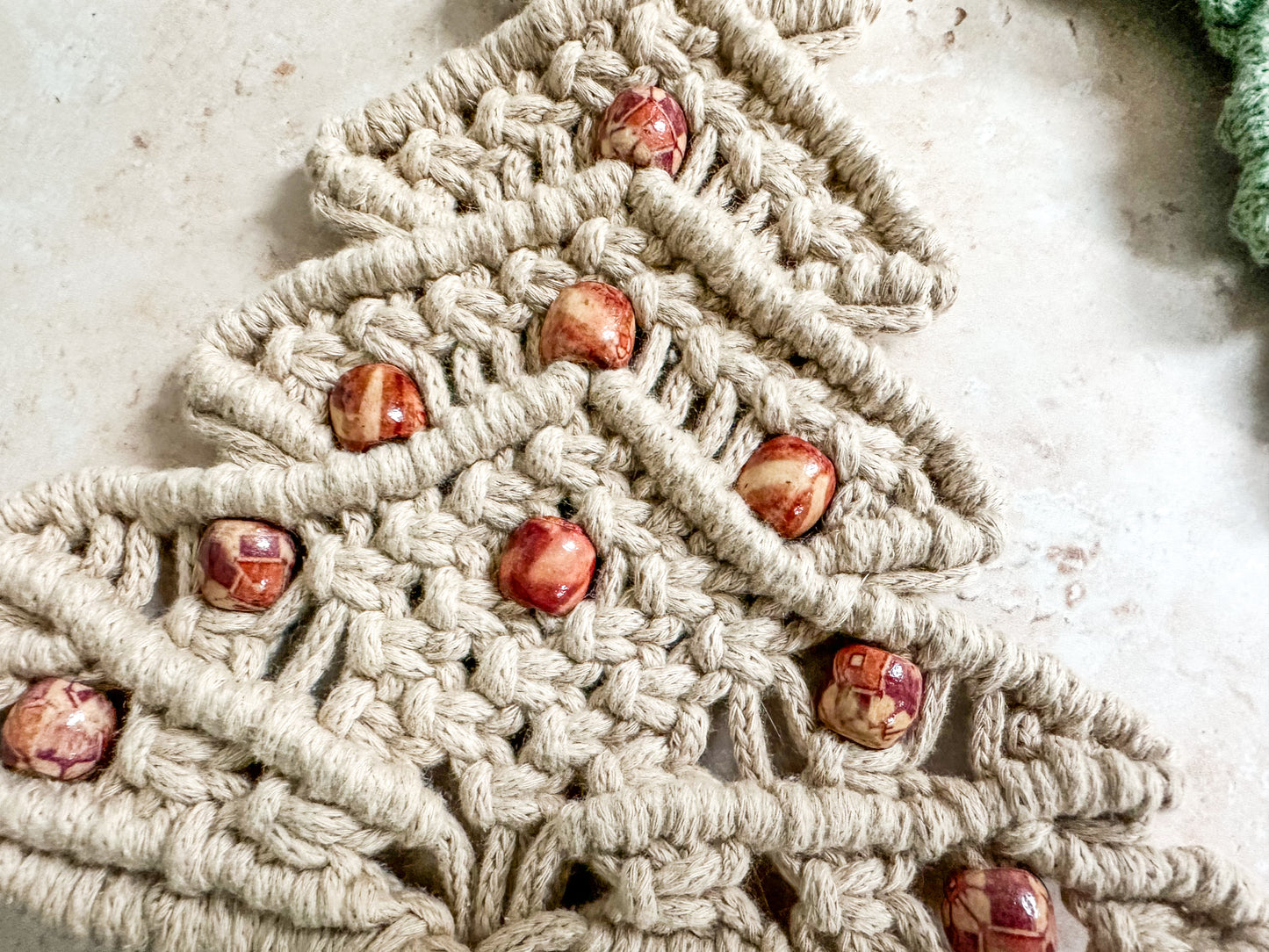 CLEARANCE Macrame Christmas trees large