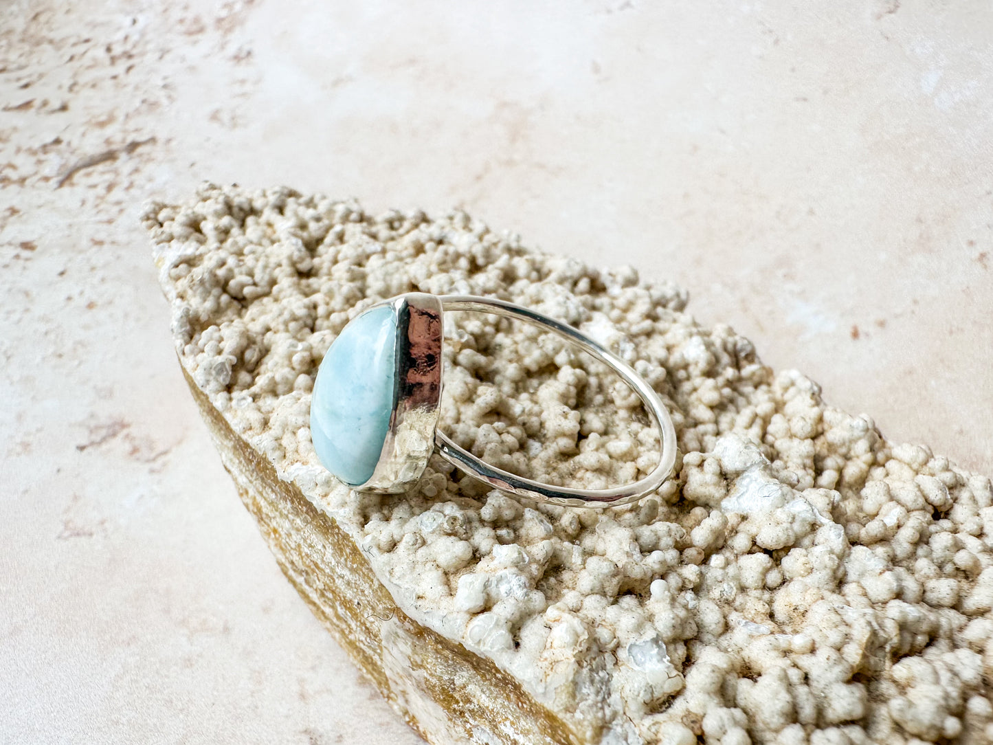 Larimar ring, size U 1/2