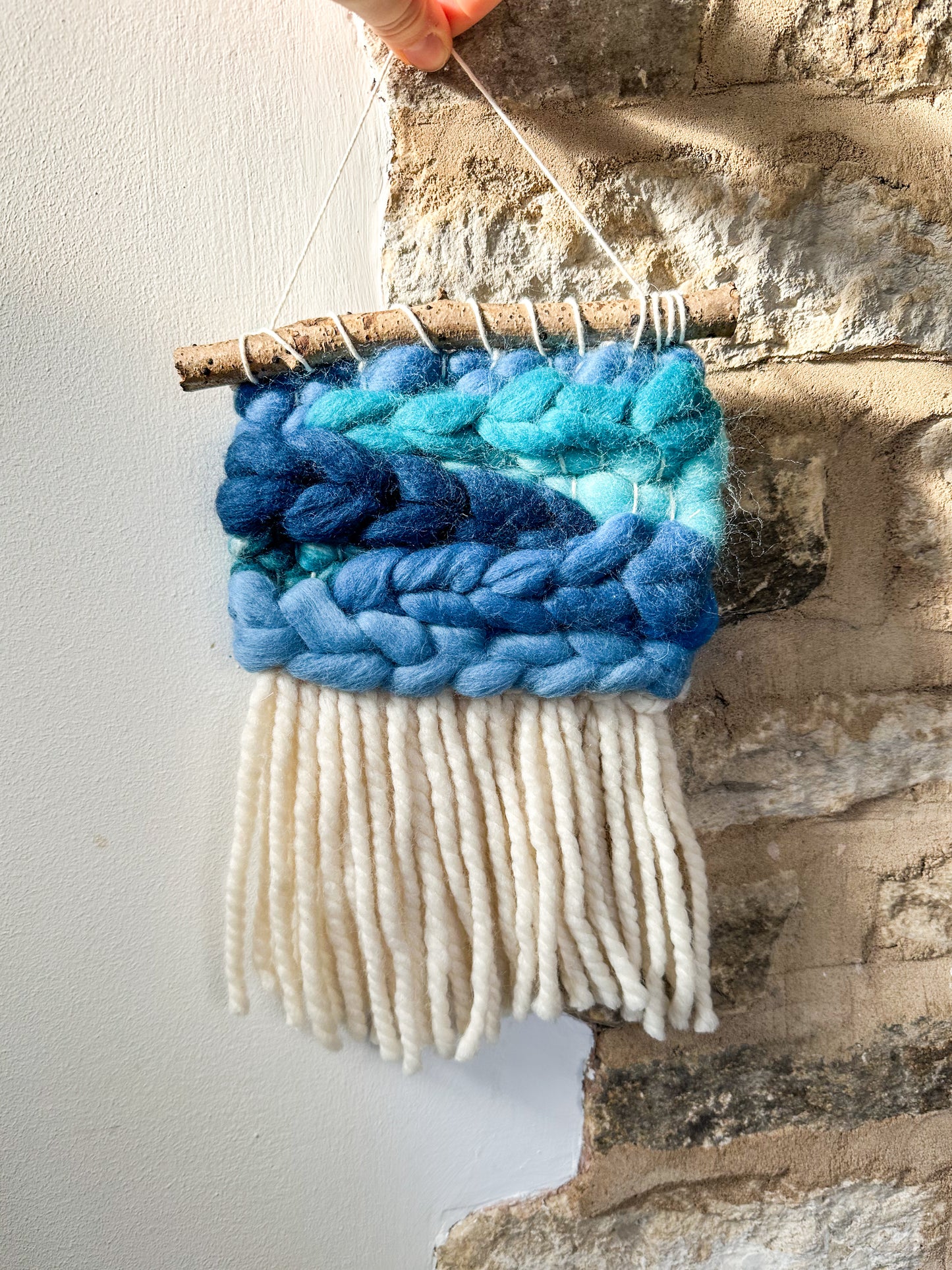 Ocean cloud woven wall hanging