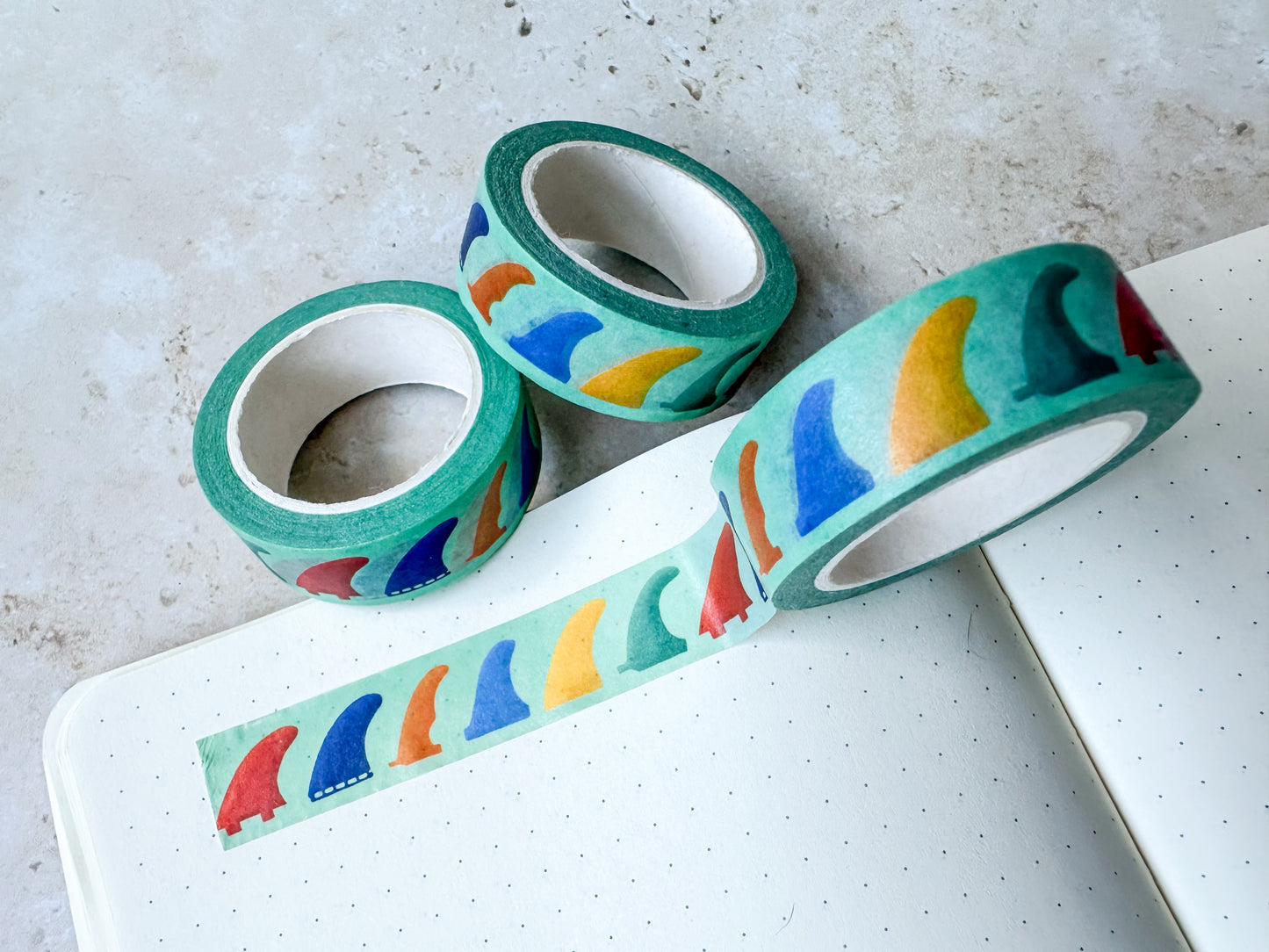 Surf fin washi tape