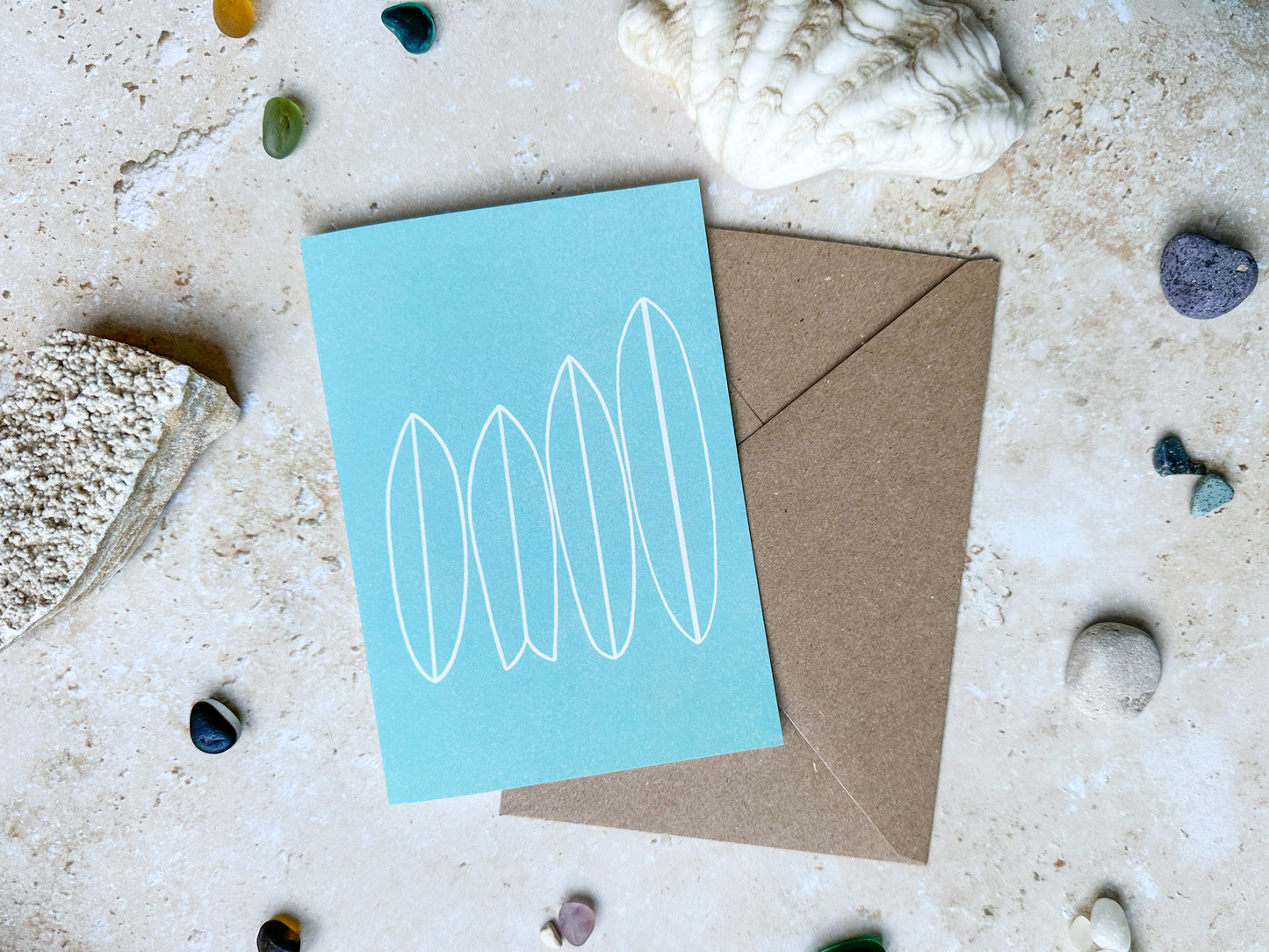 Surfboard quiver card