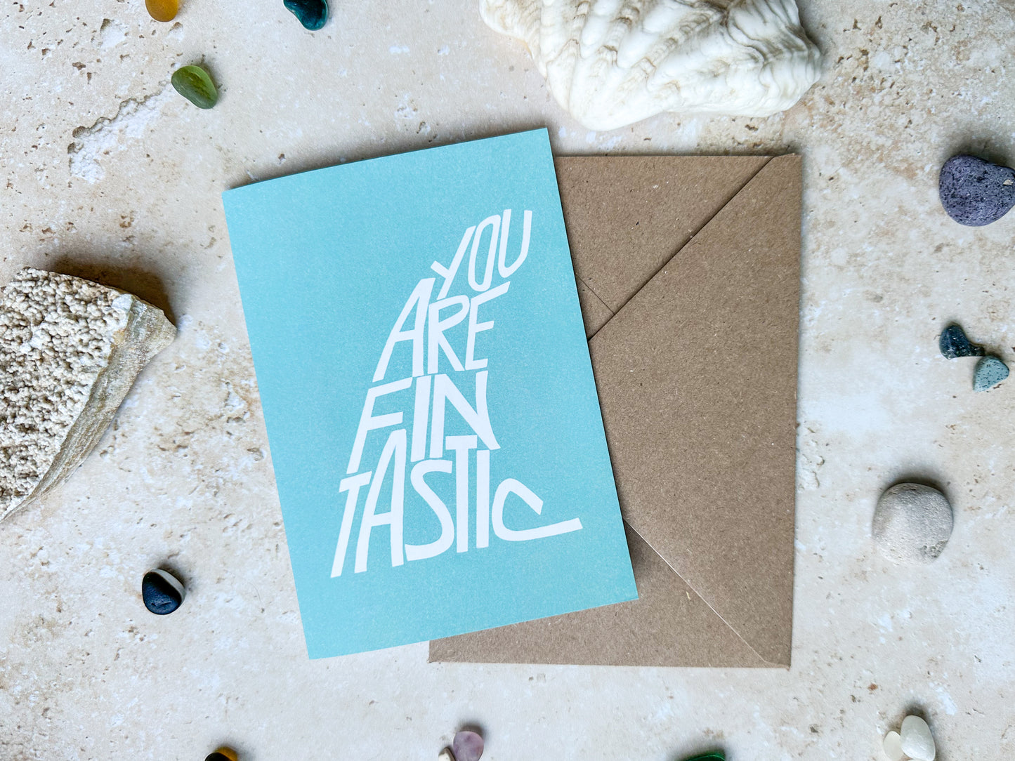 Surf fin card