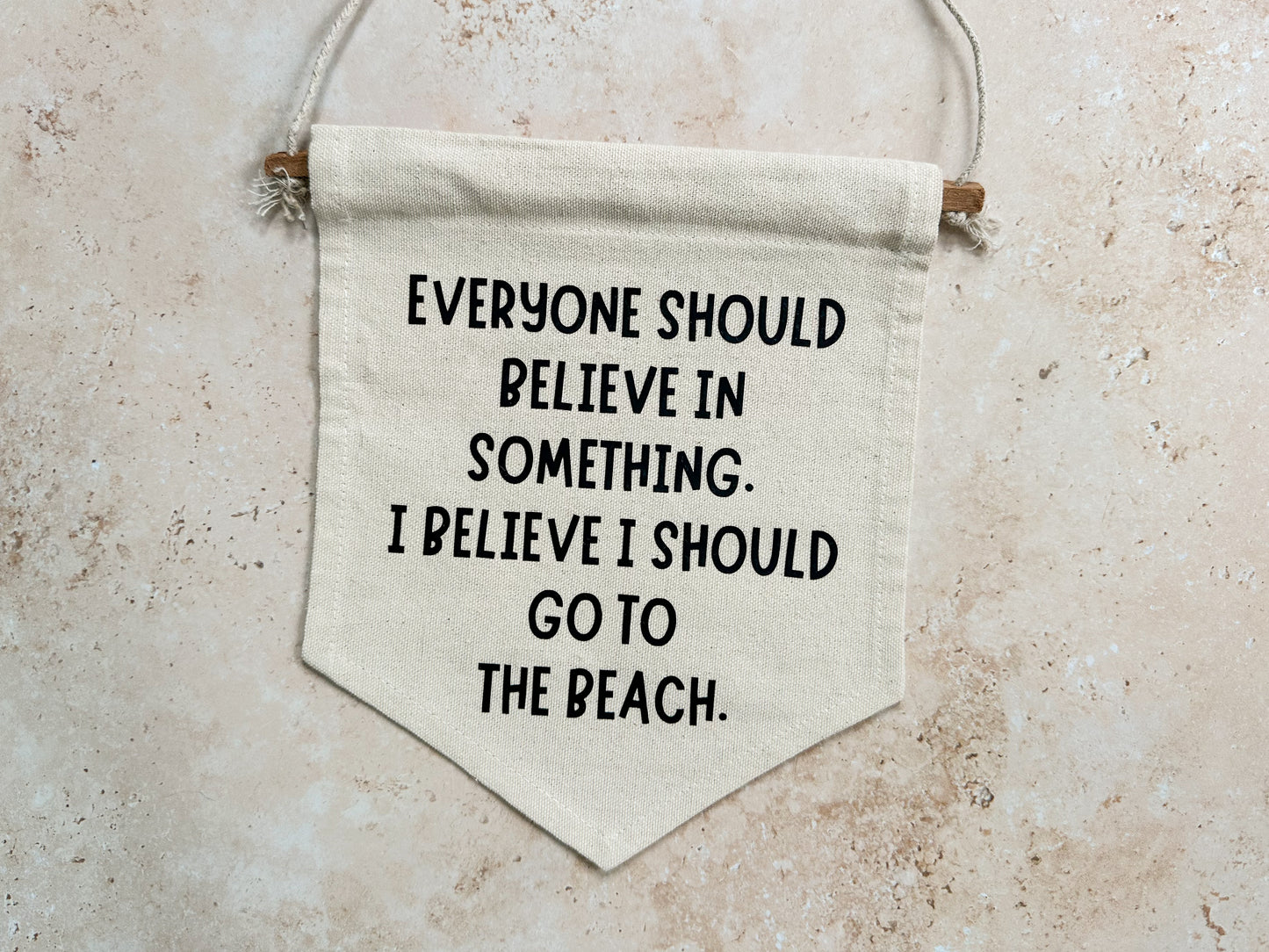 Beach decor canvas banner