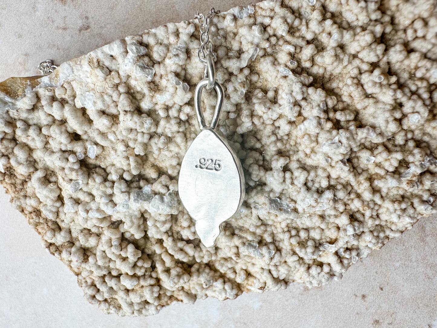 Ocean in a drop larimar necklace (with or without chain)