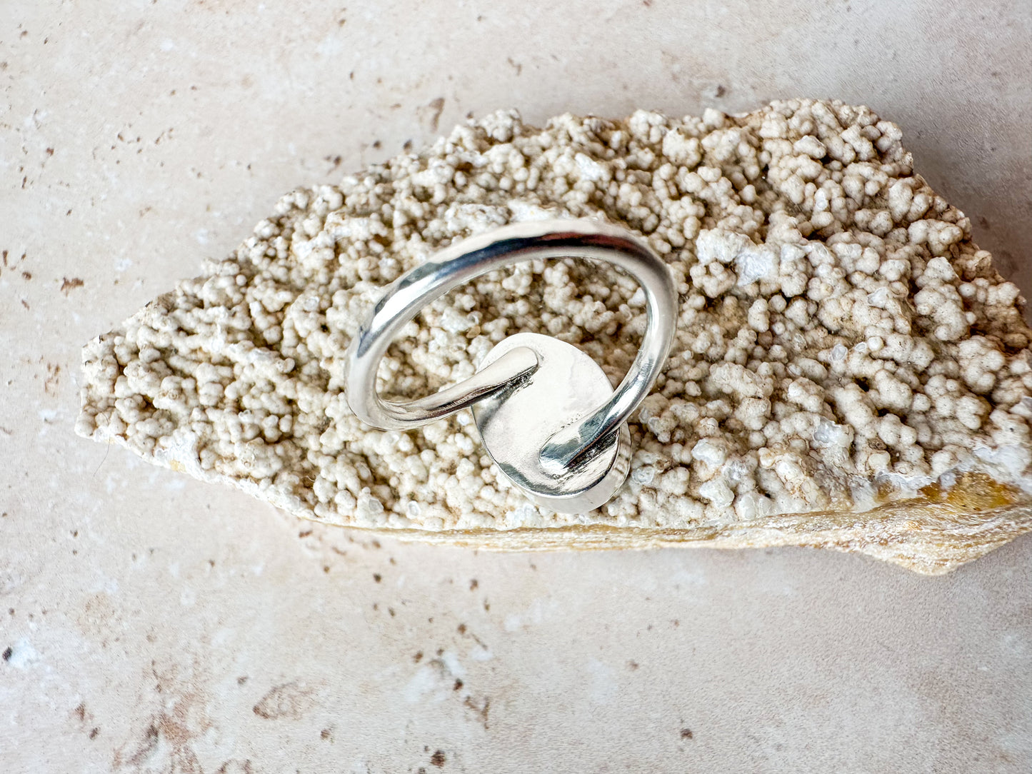 Rare Seaham multi sterling silver ring size Q