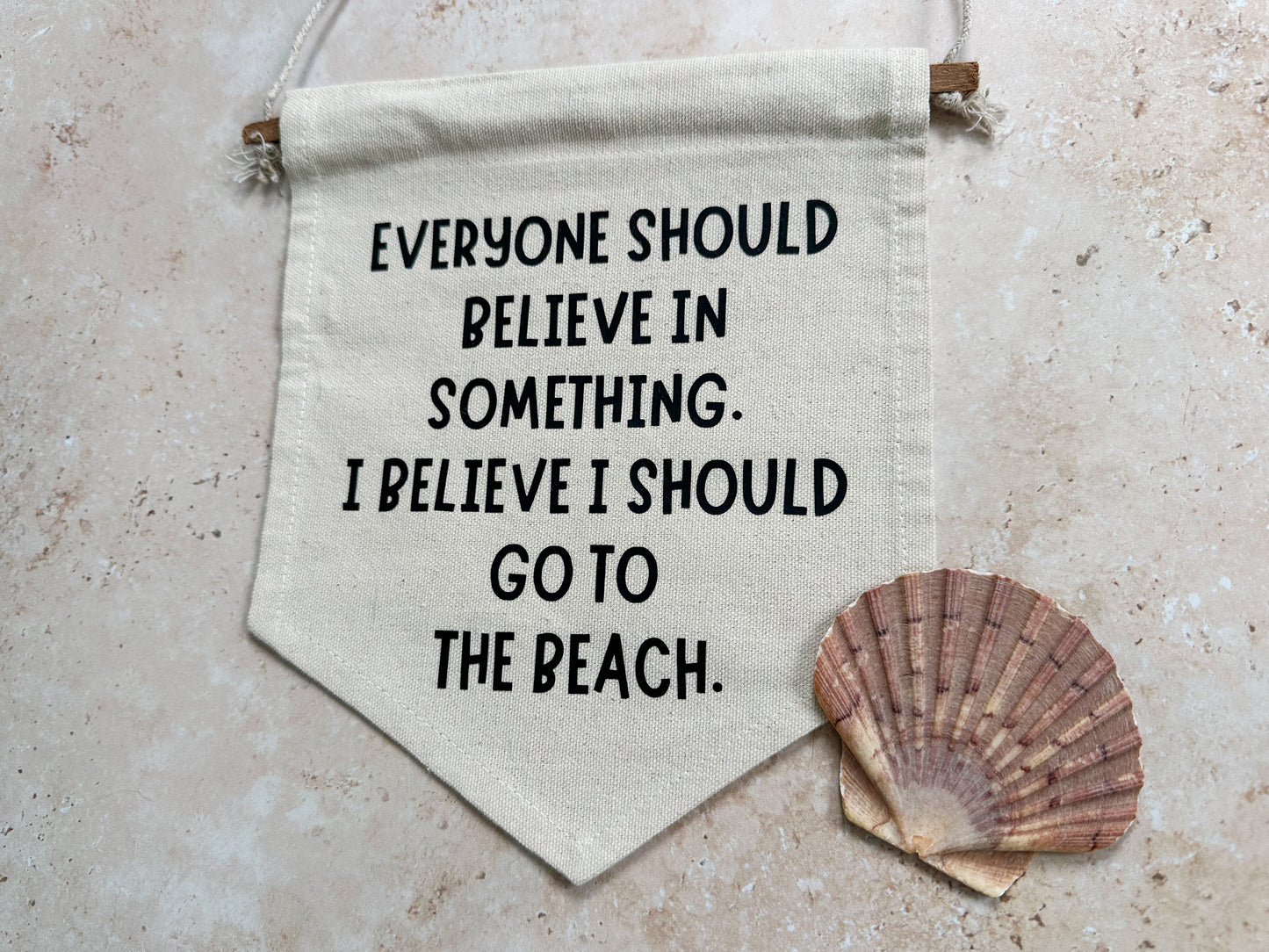 Beach decor canvas banner