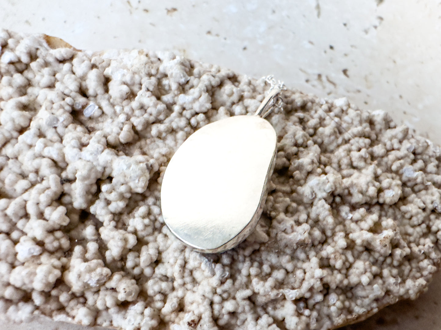 Cobalt blue sea glass necklace pendant