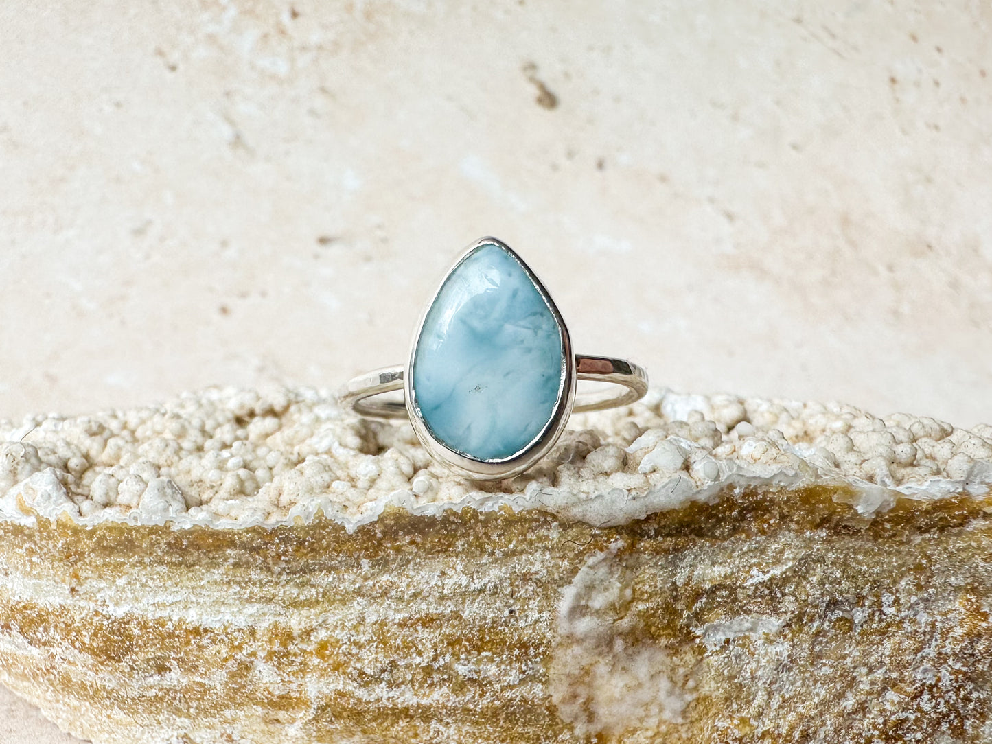 Larimar ring, size O 1/2