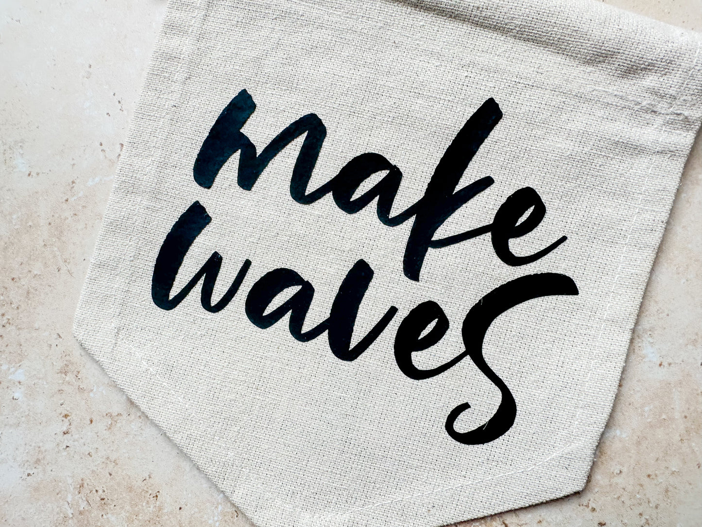Make waves canvas banner