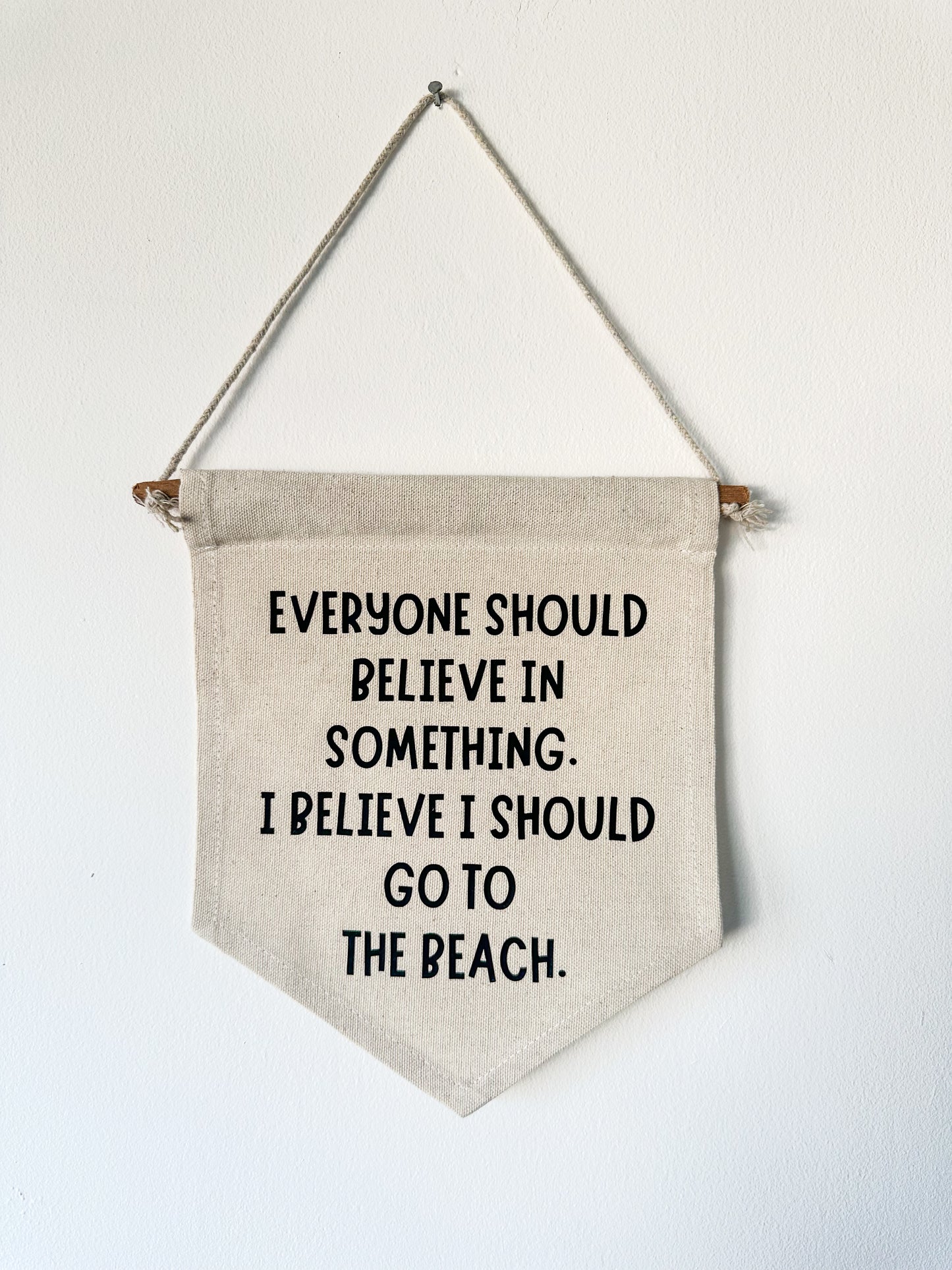 Beach decor canvas banner