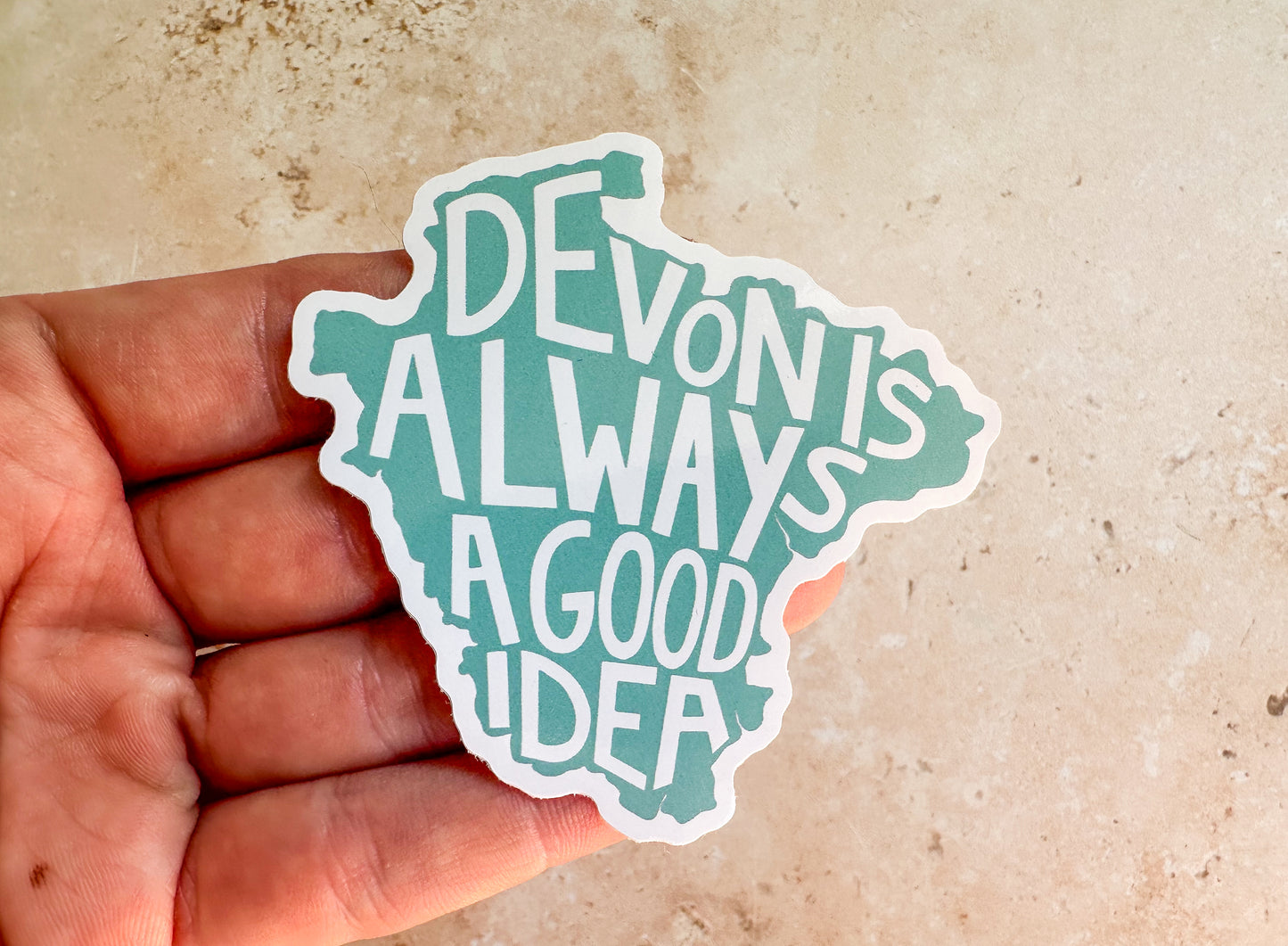 Devon is always a good idea sticker
