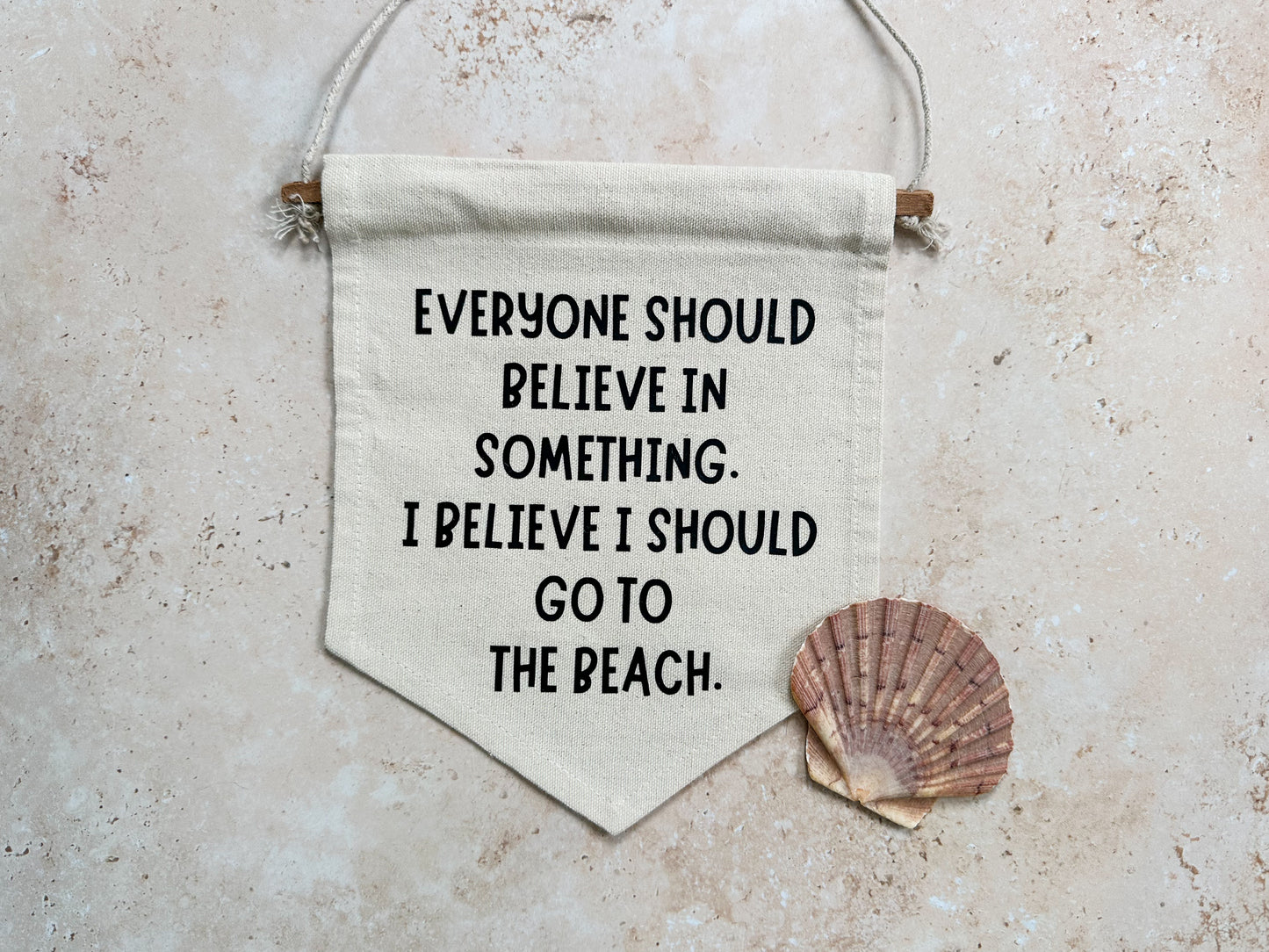 Beach decor canvas banner